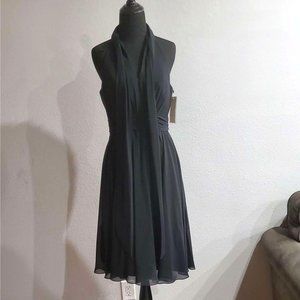 V-Neck Chiffon Dress